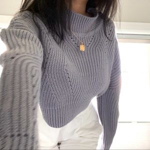 Large crop sweater